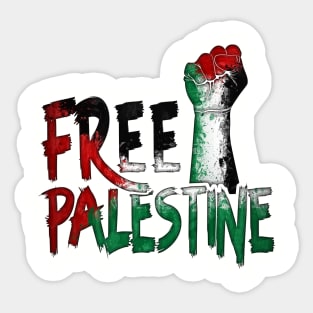 rise your hand free palestine Sticker